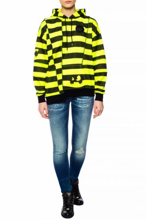 Asymmetrical striped sweatshirt, zdjęcie 2 Asymmetrical striped sweatshirt od McQ Alexander McQueen